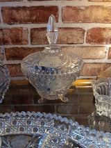 Vint. Cut Crystal Covered "Candy"