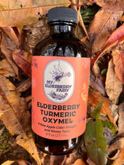Golden Glow Elderberry-Turmeric Oxymel – Herbal Wellness Elixir (8 oz)