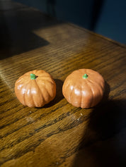 various sized cermaic pumpkins, set of 7