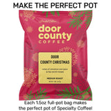 Christmas Holiday Flavored Coffee – 1.5 oz Full Pot Bag | Door County Coffee
