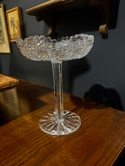 Crystal American Brilliant Period Candy Dish