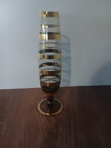 MCM GldStripe Vase