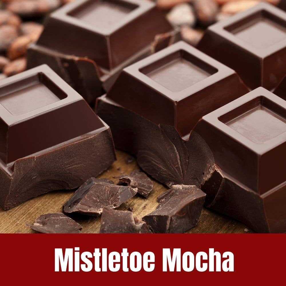 Mistletoe Mocha Holiday Flavored Coffee – 1.5 oz Full Pot Bag | Door County Coffee