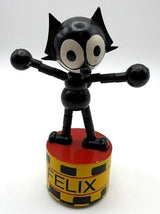 90's Felix the Cat Wooden Push Puppet