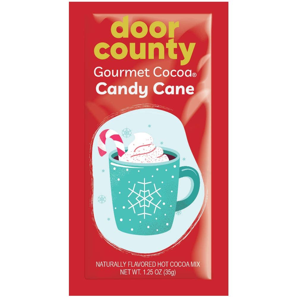 Door County Candy Cane Gourmet Hot Cocoa Packet – JSQ Mercantile – a women’s boutique and gift shop in La Grange, IL.
