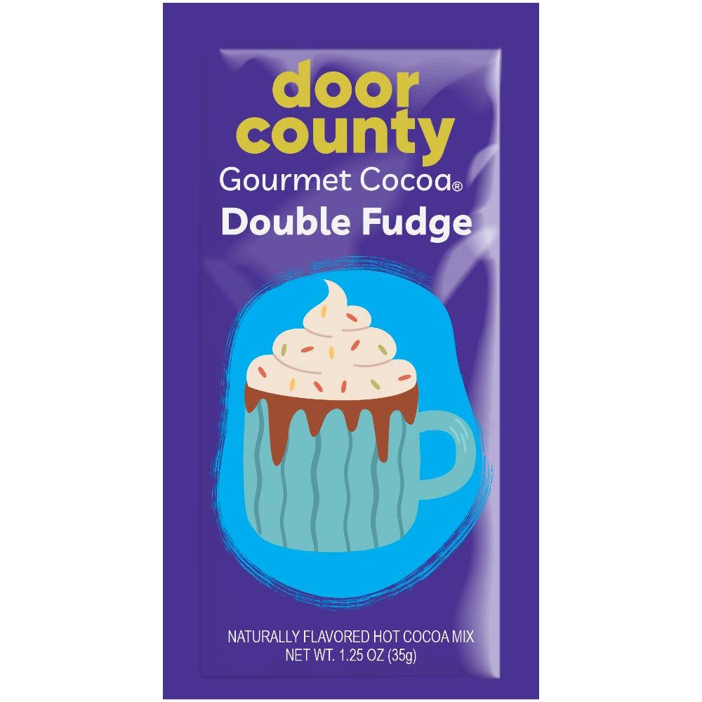 Door County Double Fudge Gourmet Hot Cocoa Packet – JSQ Mercantile – a women’s boutique and gift shop in La Grange, IL.