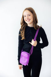 Neon Purple Crossbody Bag