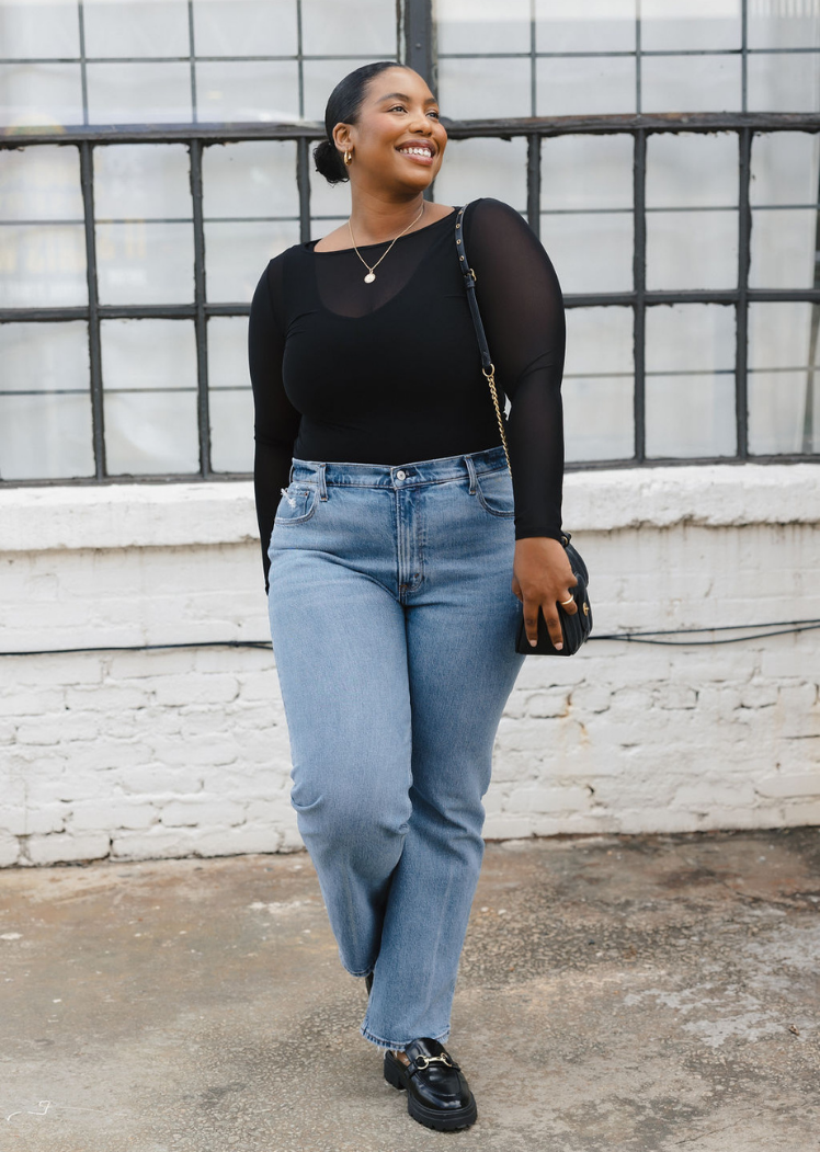 Second Skin Sheer Long Sleeve Mesh Top – Curvy