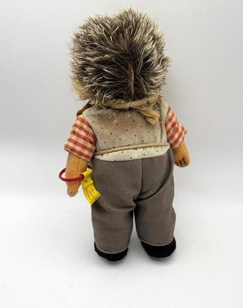 1950's Steiff Mecki Hedgehog Dad Doll with tag on wrist.