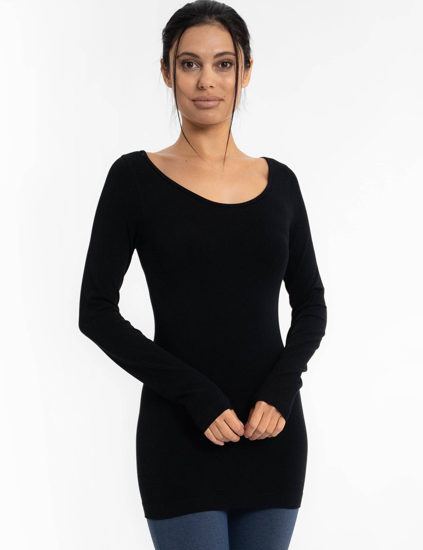 Everywhere Reversible Long Sleeve Essential Top