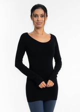 Everywhere Reversible Long Sleeve Essential Top