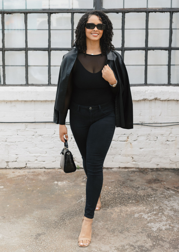 Second Skin Sheer Long Sleeve Mesh Top – Curvy