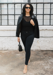 Second Skin Sheer Long Sleeve Mesh Top – Curvy