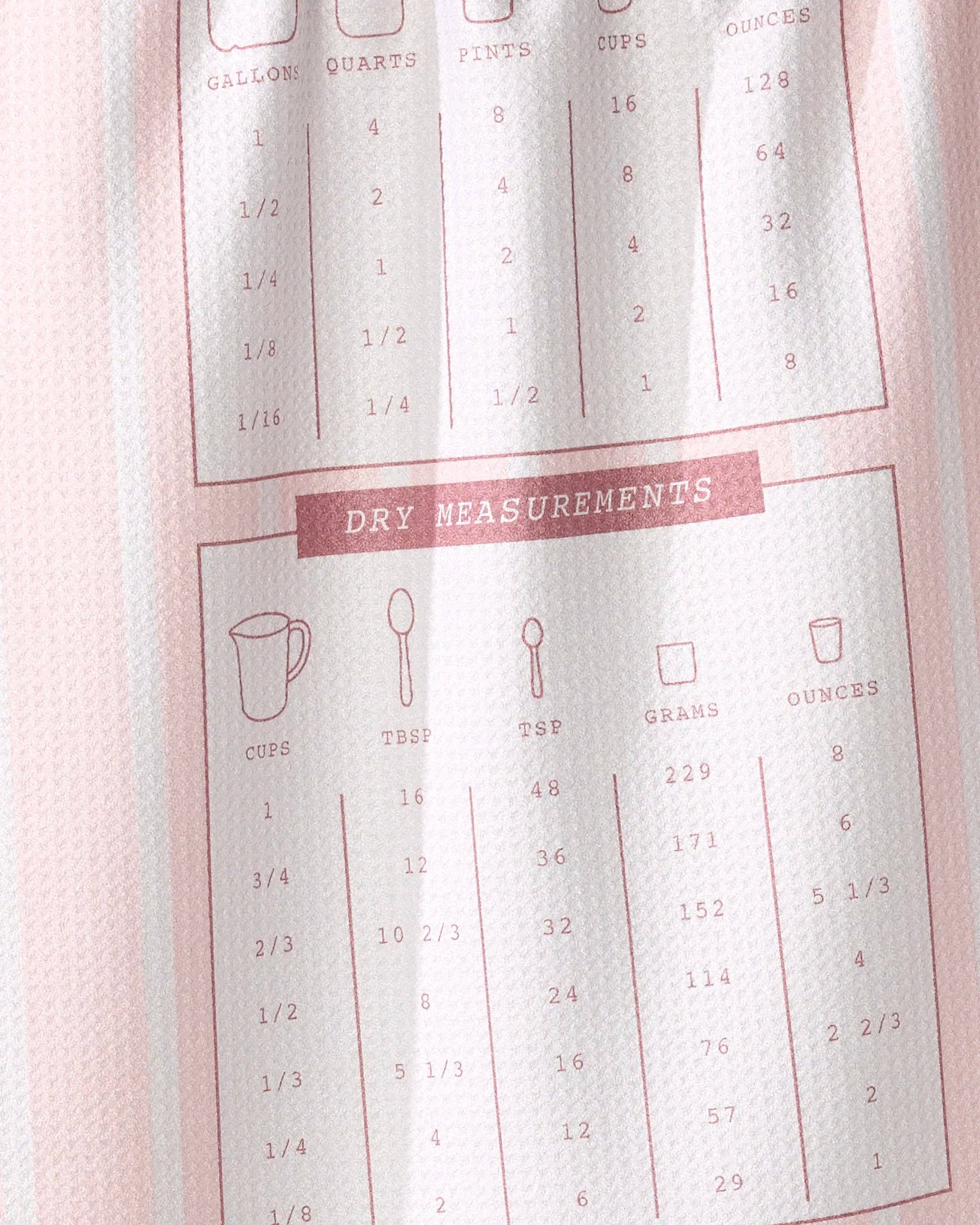 Kitchen Cheat Sheet Tea Towel - 18" x 30"