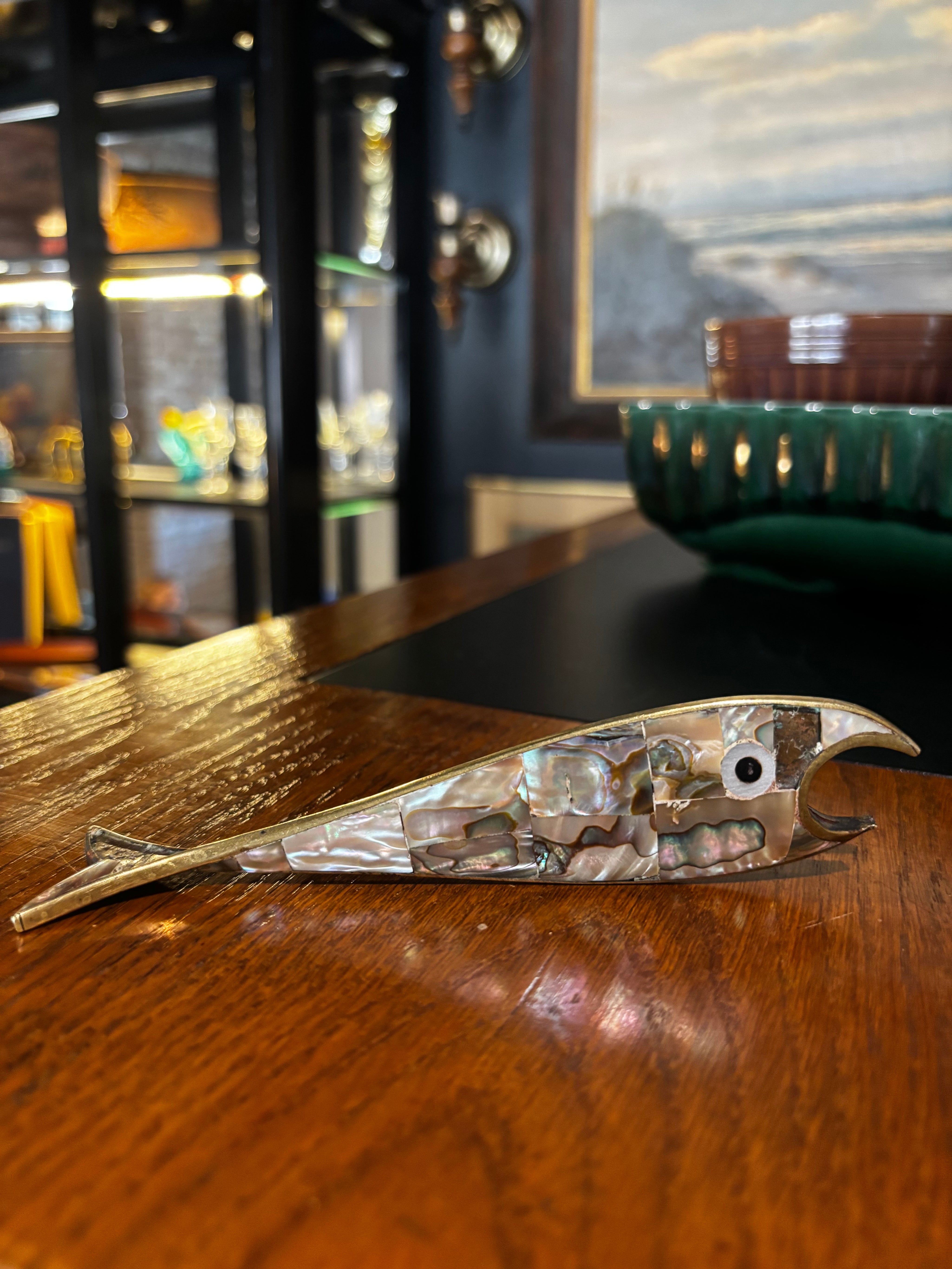 vintage artisanal fish-shaped bottle opener
