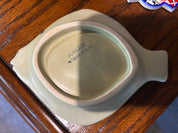 johgus bornholm vintage mid-century modern cermaic flatfish /flounder dish