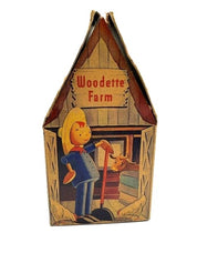 1943 Woodette Farm "The Farmer" Assemble & paint toy kit - Never Opened.