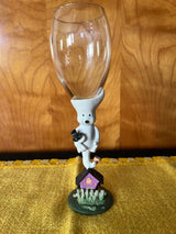 Vtg Halloween Figural Goblet