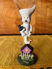 Vtg Halloween Figural Goblet