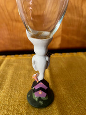 Vtg Halloween Figural Goblet