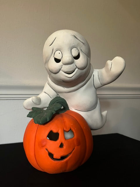 Smiling Ghost/Jack-O-Lantern Light Fixture