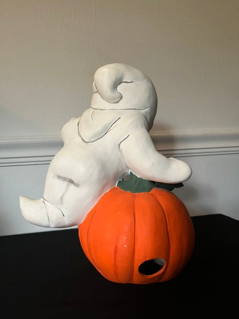 Smiling Ghost/Jack-O-Lantern Light Fixture