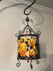 Hanging Metal Halloween Votive Holder