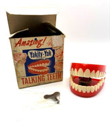 1949 Yakity-Yak #618 Talking Teeth in original box with key.