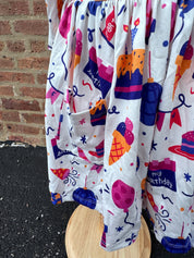 Happy Birthday 3/4 Sleeve Pocket Twirl Dress – Celebrate in Style