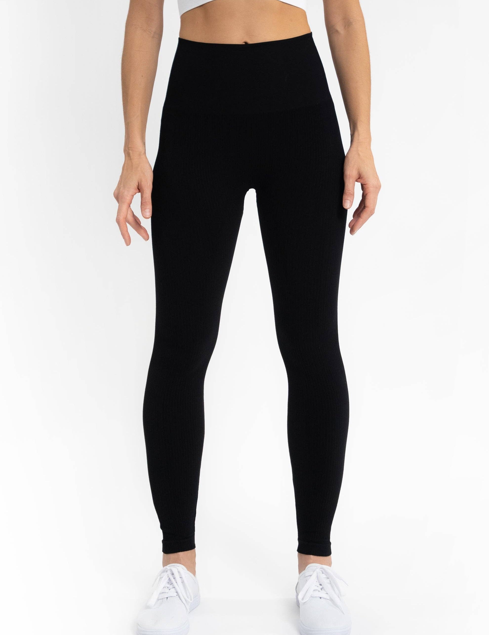 High waist buttery soft leggings with tummy control waistband and four-way stretch, one size fit, JSQ Mercantile – a women’s boutique and gift shop in La Grange, IL