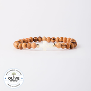 Holy Water Olive Wood Cross Bracelet