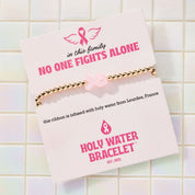 Holy Water Pink Ribbon Awareness Bracelet