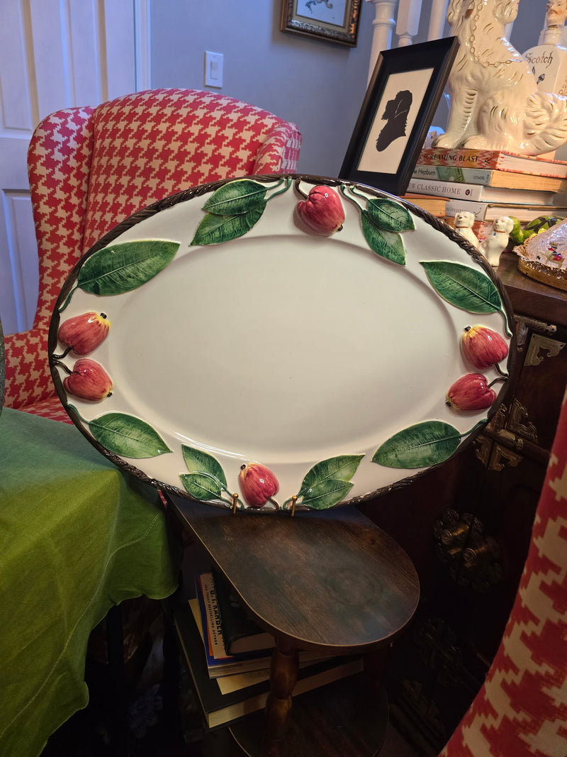 Authentic Bellini Piu Italian Majolica Large Platter by 141 - Four Fold Vintage