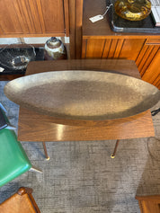 Vintage, solid brass oversized center pice tray
