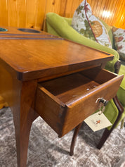 Antique French Walnut & Marble Rafraîchissoir Wine Table with Coolers