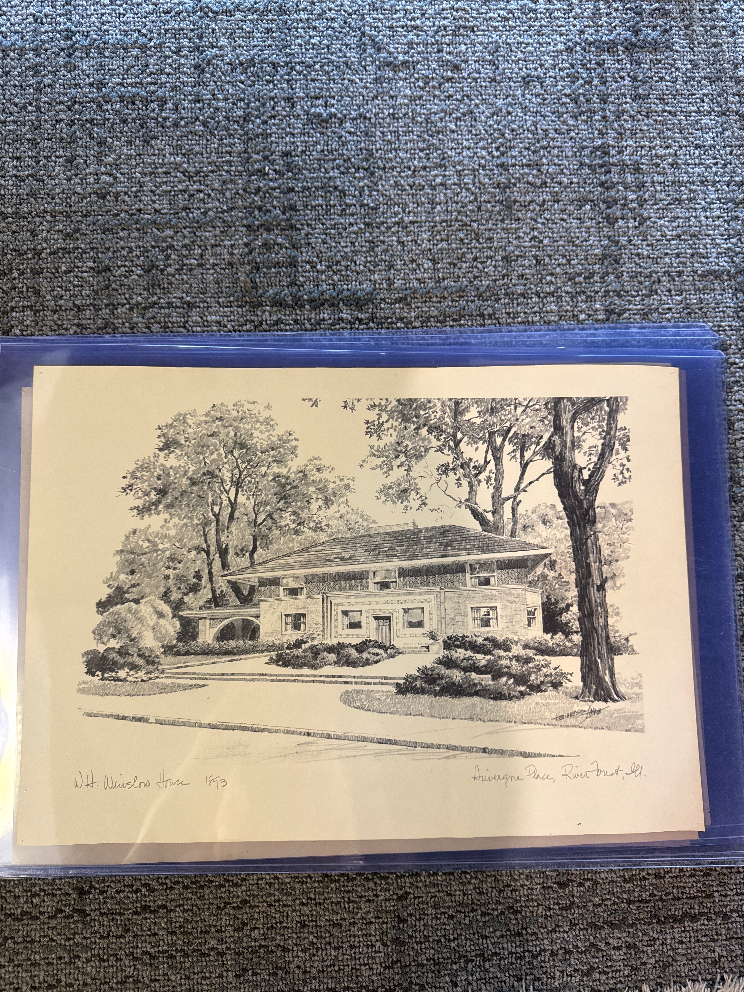 Frank Lloyd Wright, prints by Joseph Hennessy, signed.