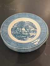 Currier & Ives 9” plates, set of 5