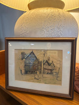 Vintage, print by Harper Bailey framed