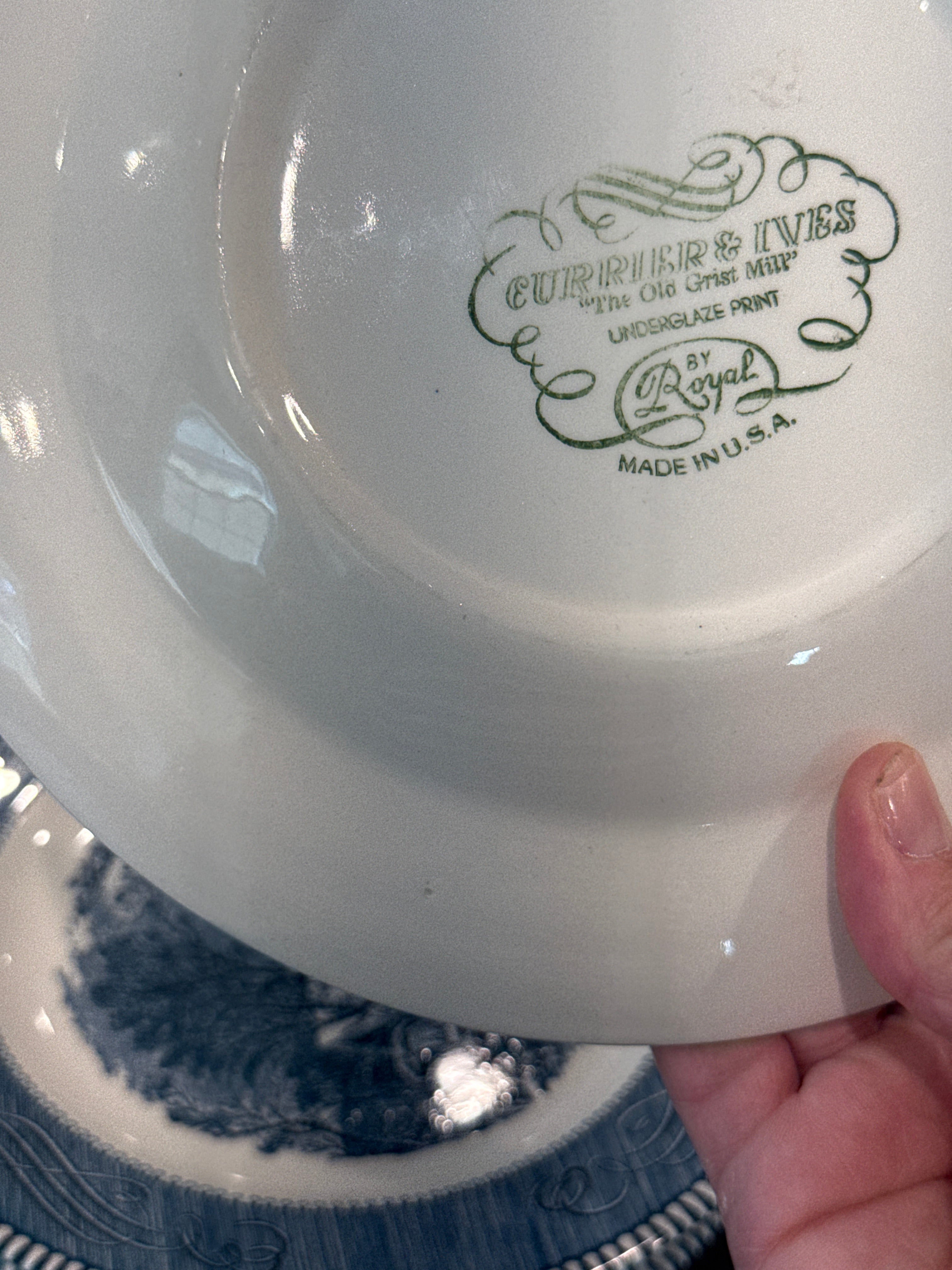Currier & Ives 9” plates, set of 5