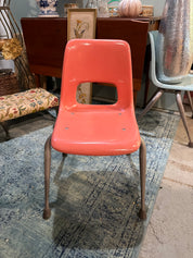 Vintage School Salmon Chairs (set of 2)