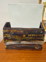 Vintage, pottery letter holder