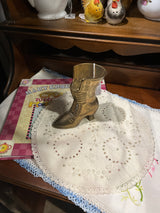 VTG Brass Victorian Boot Planter