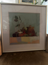 Framed Still life on oil by Jeanie Wagner