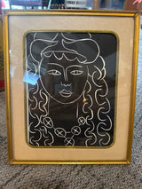 Vintage, Giloted Hollywood Regency picture frame 10 by 12
