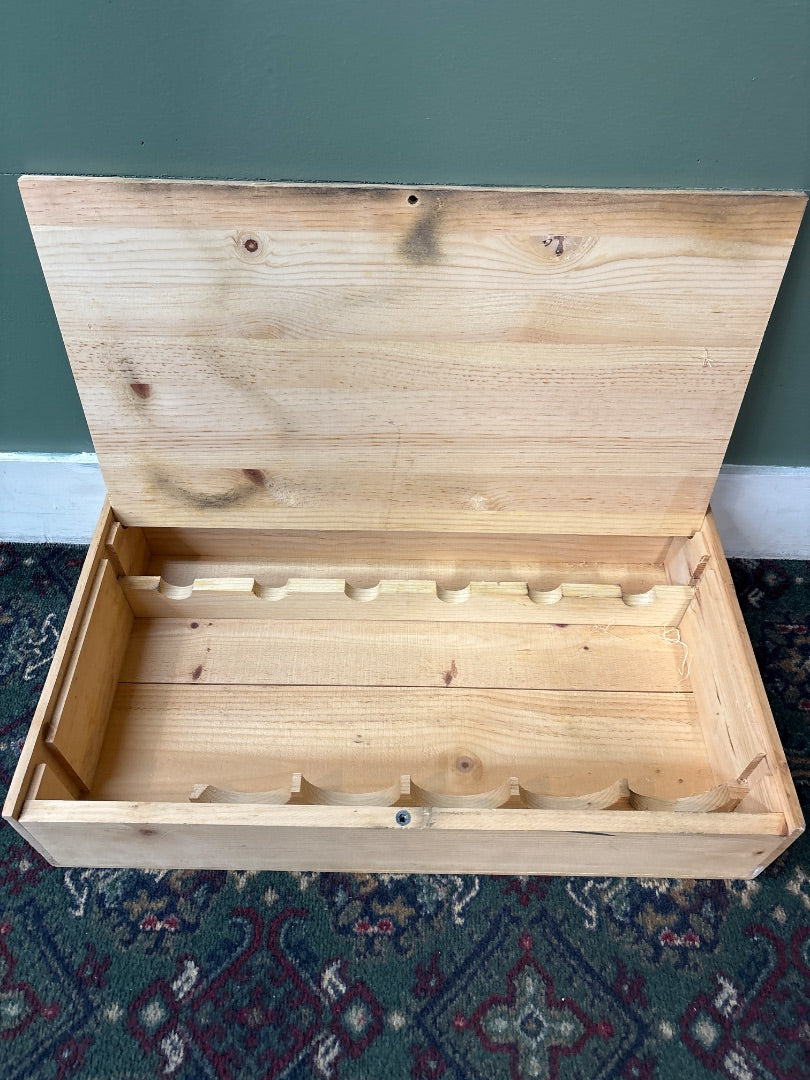 Wine Crate with Flip Lid