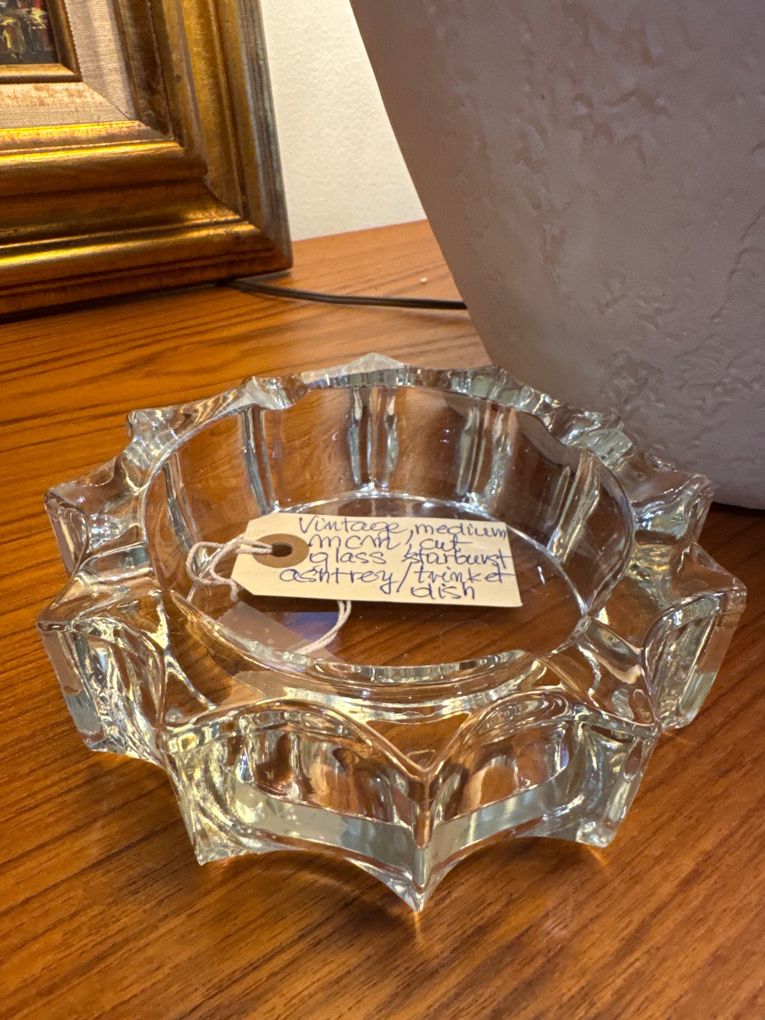Vintage, Mcm medium starburst ashtray/trinket dish