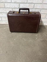 Vintage Samsonite Faux Alligator Sm Suitcase