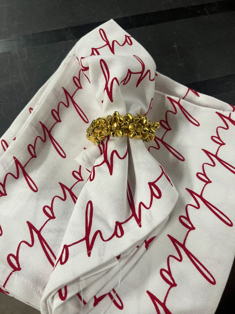 Table Linen Napkins  'Ho Ho Ho' - New