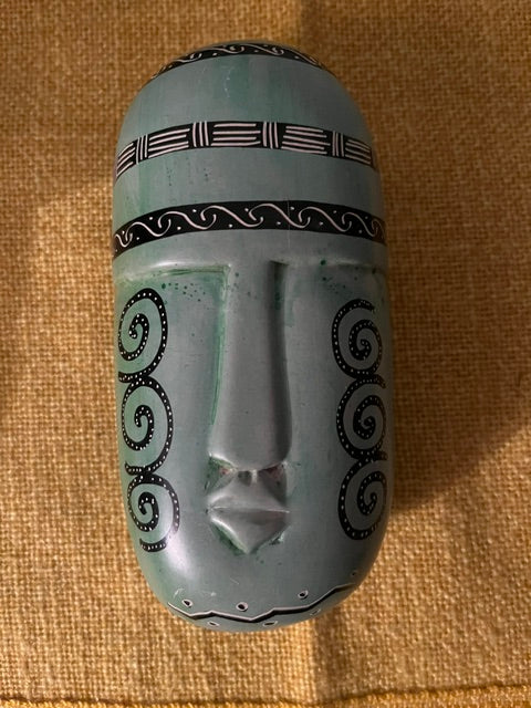 Kenyan Soapstone Mask Trinket Box