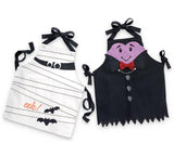 Kid's Halloween Aprons - Dracula & Mummy